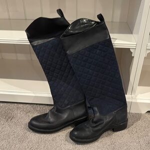 Victoria’s Secret Quilted Blue Riding Boot